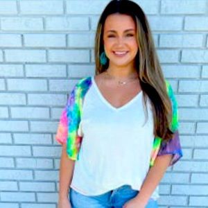 Tie dyed sleeves top